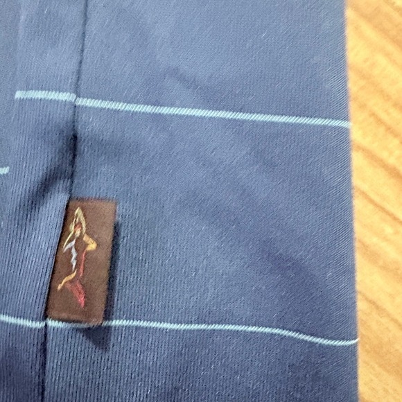 Greg Norman Polo Shirt Blue Stripe Golf Five Iron Play Dry Athletic Mens Size M - Picture 6 of 7